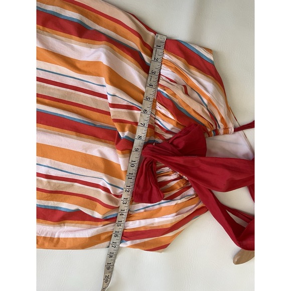 Vintage Johnny Martin Y2K Multicolor Striped Babydoll Dress Size 9 Jr. Hippie - Picture 12 of 12